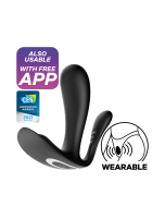 Diskreetne äpist juhitav vibraator Satisfyer Top Secret+