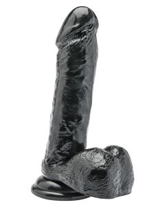 20cm Pikk Dildo Munadega - Must