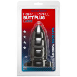 Triple Ripple Butt Plug Large