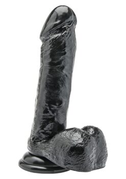 20cm Pikk Dildo Munadega - Must