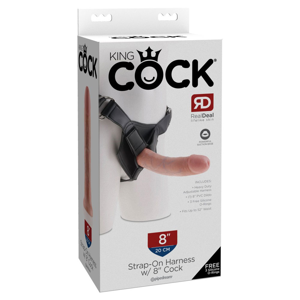 King Cock Strap-On Rakmed koos 8'' Dildoga