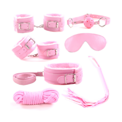 Bondage Lelude Komplekt - Roosa