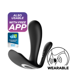 Diskreetne äpist juhitav vibraator Satisfyer Top Secret+