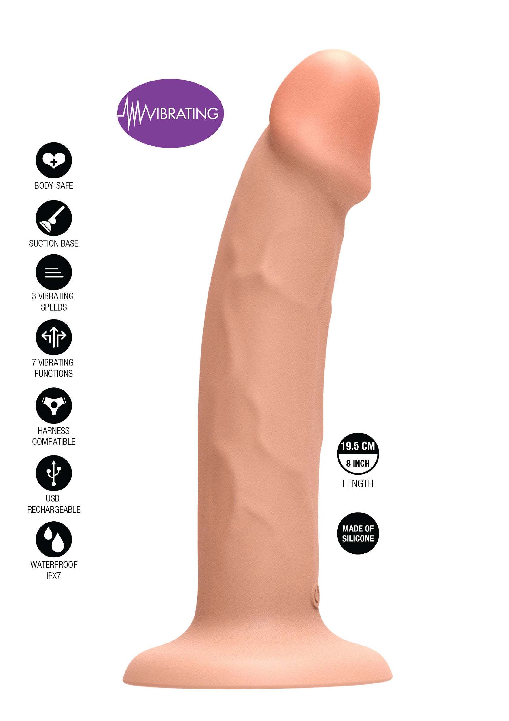 Harness Dong Vibrating - Ihuvärvi - Image 6