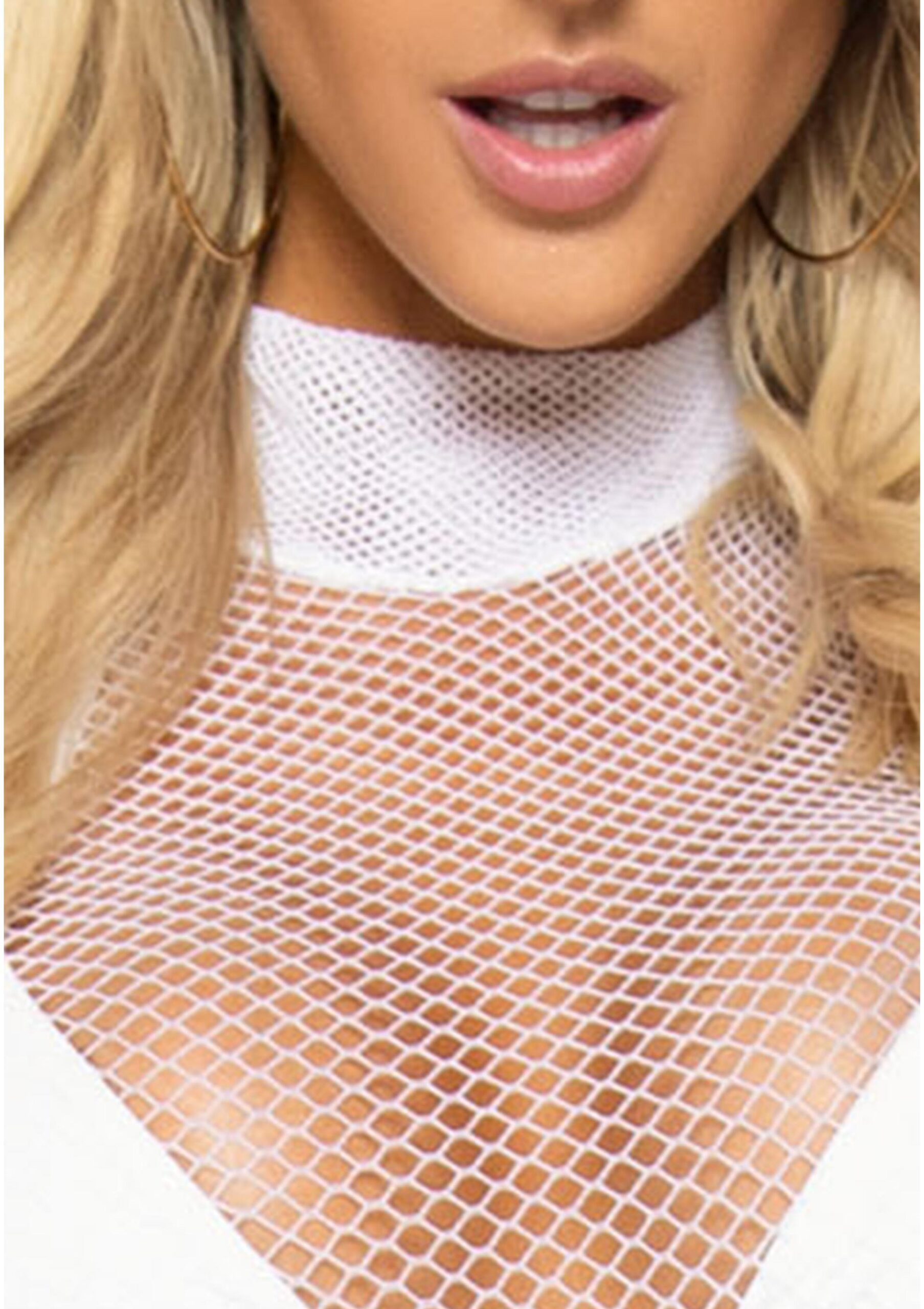 Ultra Net High Neck Mini Dress - Pilt 10