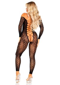 Crotchless, Footless Lingerie Bodystocking - Pilt 5